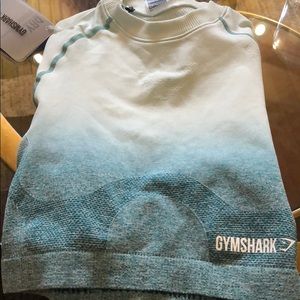 NWT - Gymshark ombré blue crop top - S